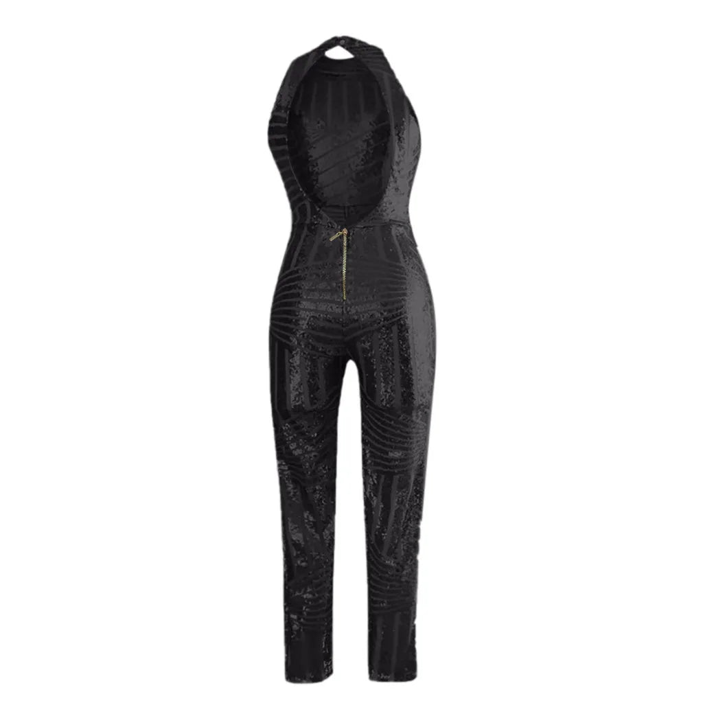 Off Shoulder Women's Jumpsuit O-neck Sleeveless Casual Romper Sexy Clubwear Party Playsuit - Combinaison Femme - JN Fashion Fusion