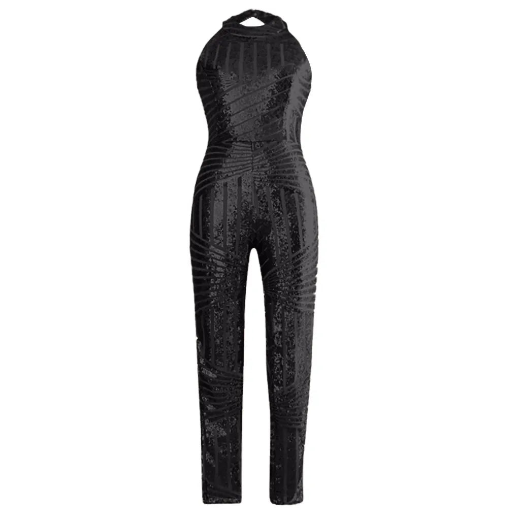 Off Shoulder Women's Jumpsuit O-neck Sleeveless Casual Romper Sexy Clubwear Party Playsuit - Combinaison Femme - JN Fashion Fusion