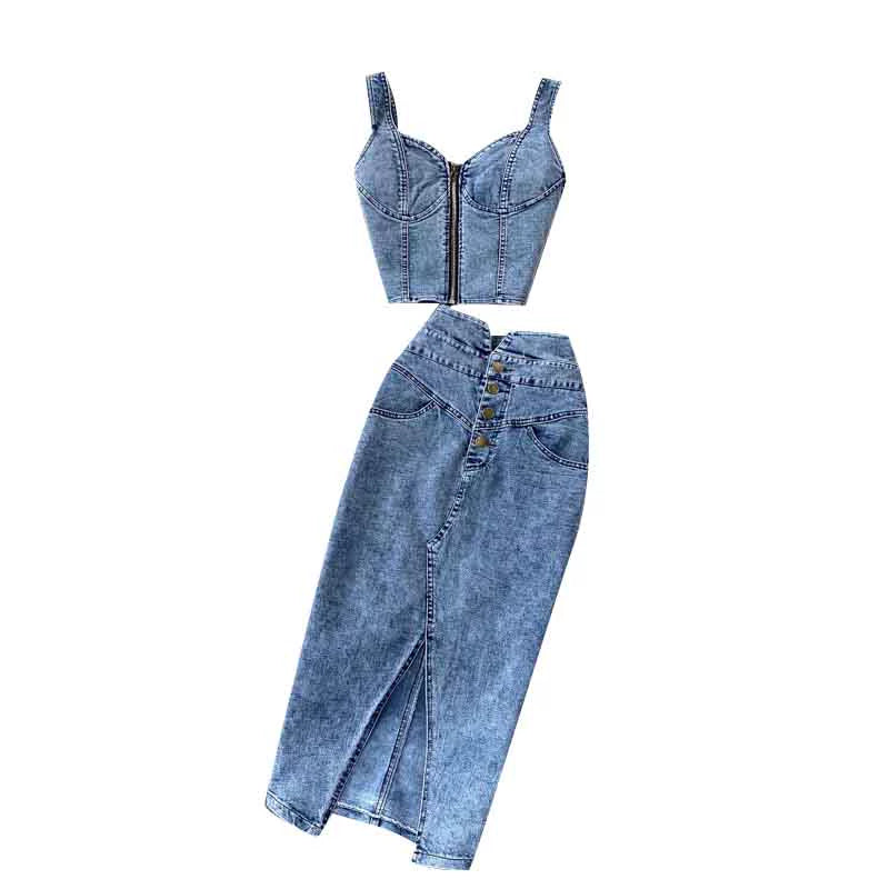 Women's Hong Kong Style Ins Sexy Vest Denim Sling - JN Fashion Fusion