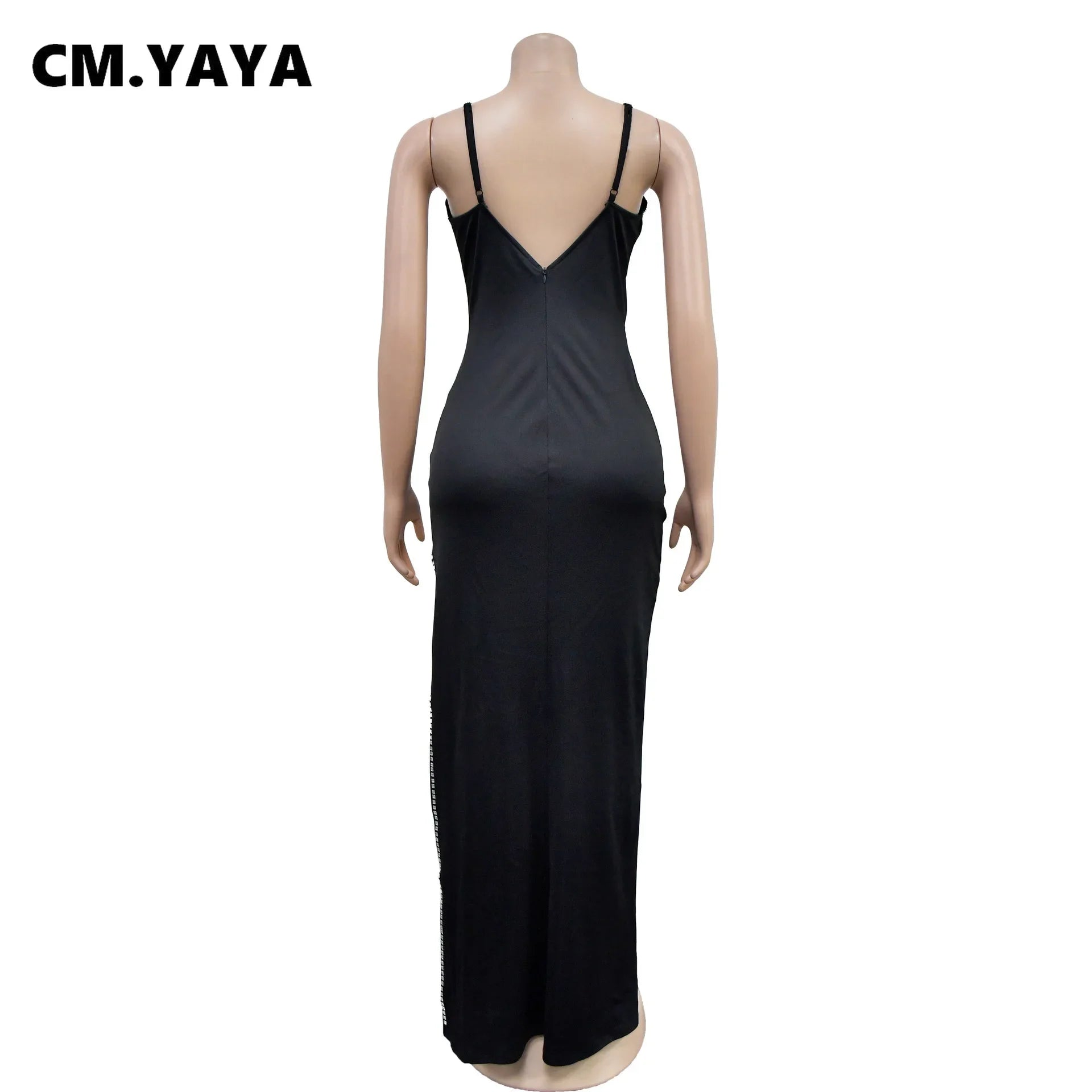 CM.YAYA Women Lace Patchwork Sweetheart Neck High Side Split Bodycon Midi Maxi Dress 2023 Vestidos Sexy Party Birthday Dresses - JN Fashion Fusion