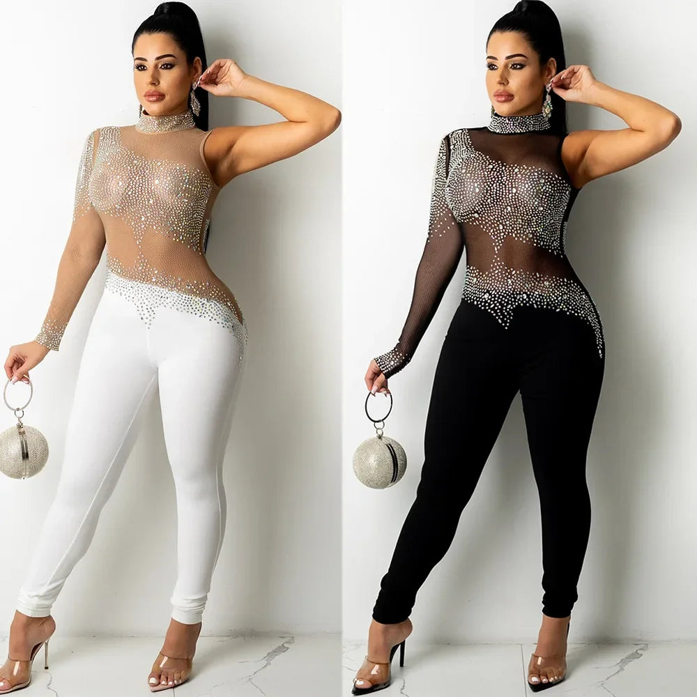 Sexy Slimming SK6017 Popular European And American Nightclub Dress Smooths Your Silhouette One-Piece Short Skirt Set - JN Fashion Fusion