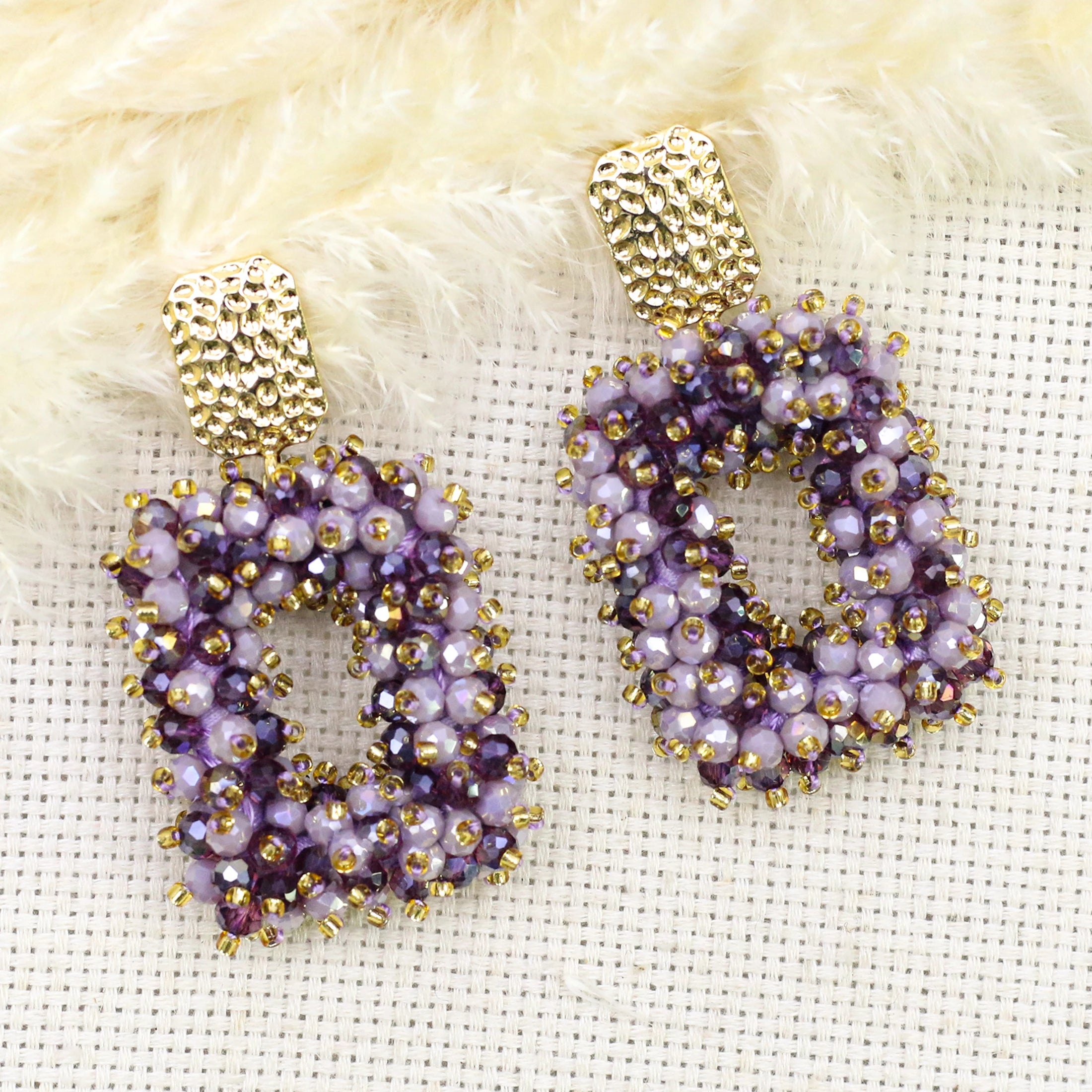 INKDEW Square Crystal Drop Earrings for Women Big Long Earrings Handmade Faceted Beads Earrings Jewelry Gift boho Fashion EA123 - JN Fashion Fusion