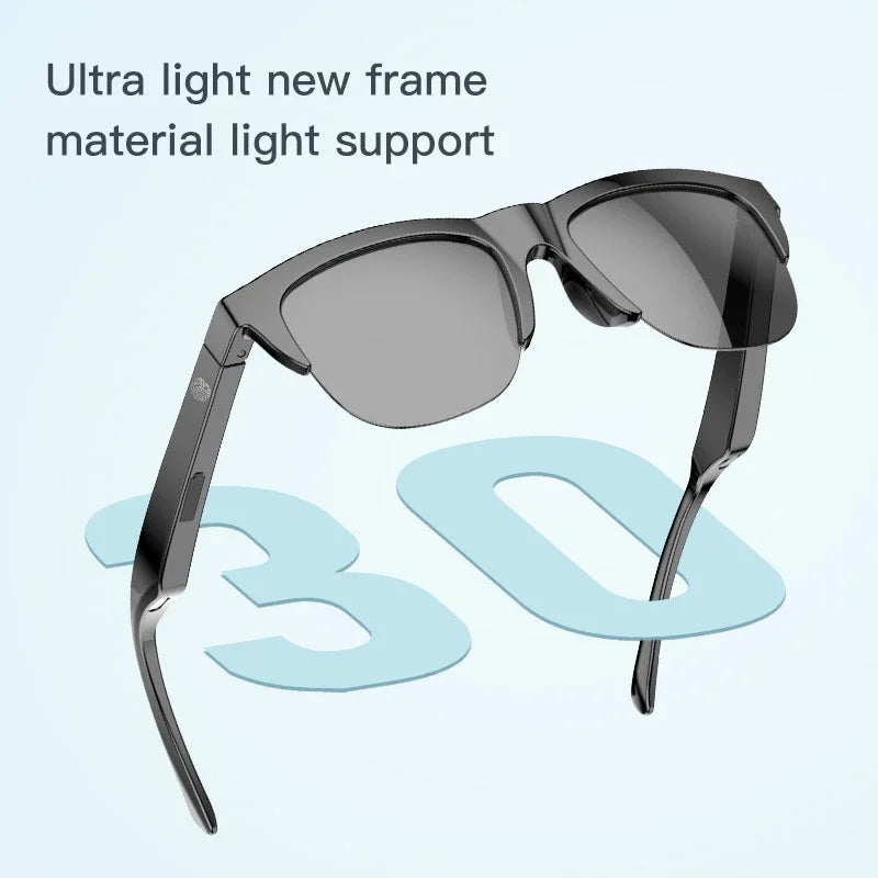 Smart Sunglasses Glasses Bluetooth Call Outdoor Sports Headphones Hifi Blue Light Waterproof Anti-uv For Men And Women Hot Sale - JN Fashion Fusion