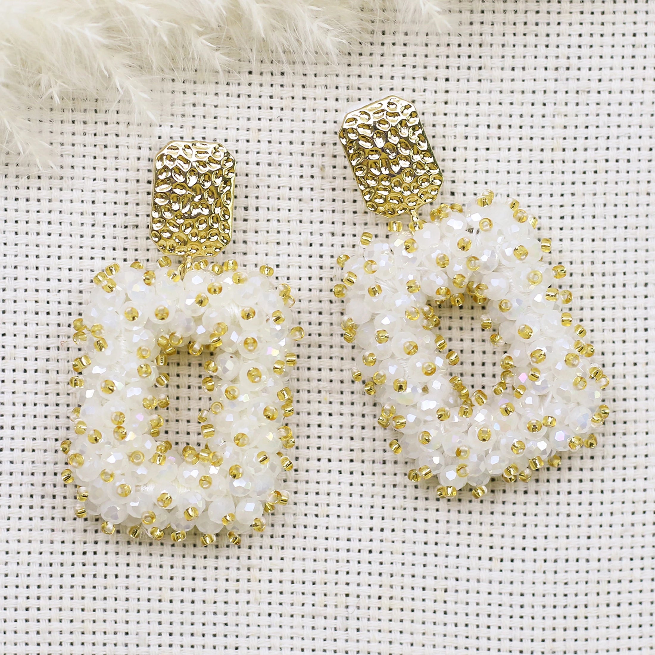 INKDEW Square Crystal Drop Earrings for Women Big Long Earrings Handmade Faceted Beads Earrings Jewelry Gift boho Fashion EA123 - JN Fashion Fusion