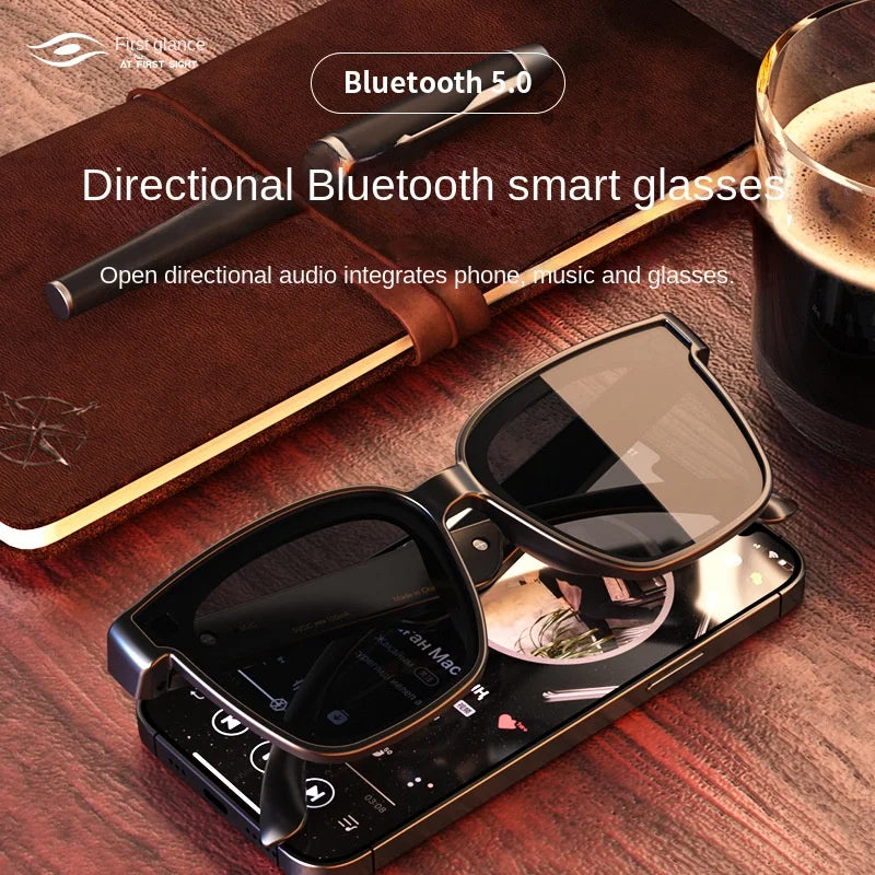 New DYY-12 Bluetooth Glasses Wireless Music Calling Smart Bluetooth Glasses Headset Polarized Sunglasses Sunglasses Tide - JN Fashion Fusion