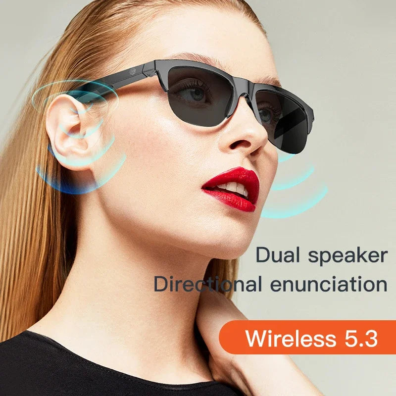 Smart Sunglasses Glasses Bluetooth Call Outdoor Sports Headphones Hifi Blue Light Waterproof Anti-uv For Men And Women Hot Sale - JN Fashion Fusion