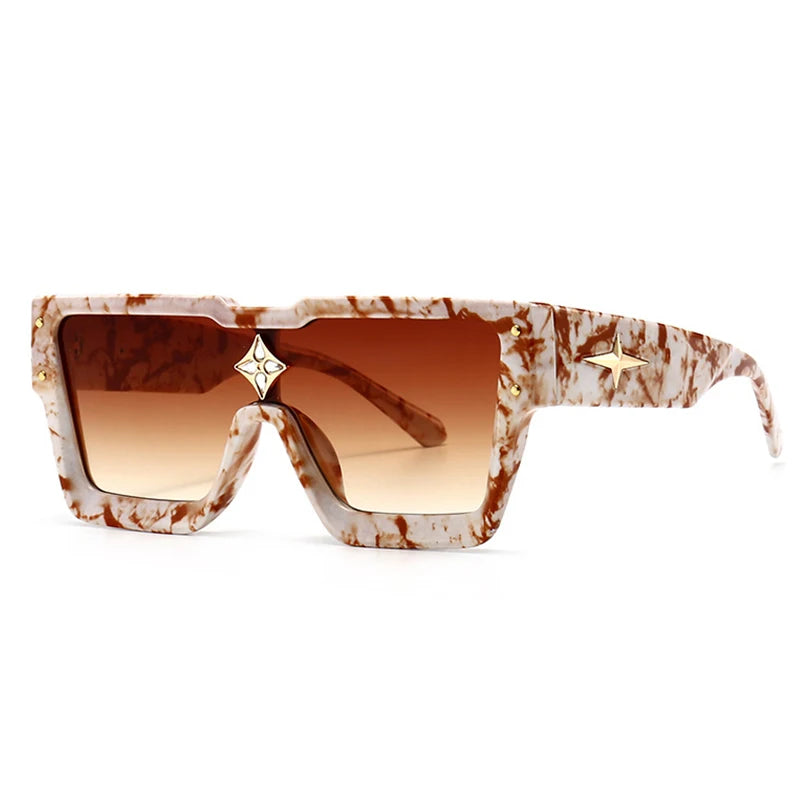 Luxury Square Sunglasses Women Fashion Oversized Grandient Sun Glasses Female Brand Designer High Quality Eyewear Shades Oculos - JN Fashion Fusion