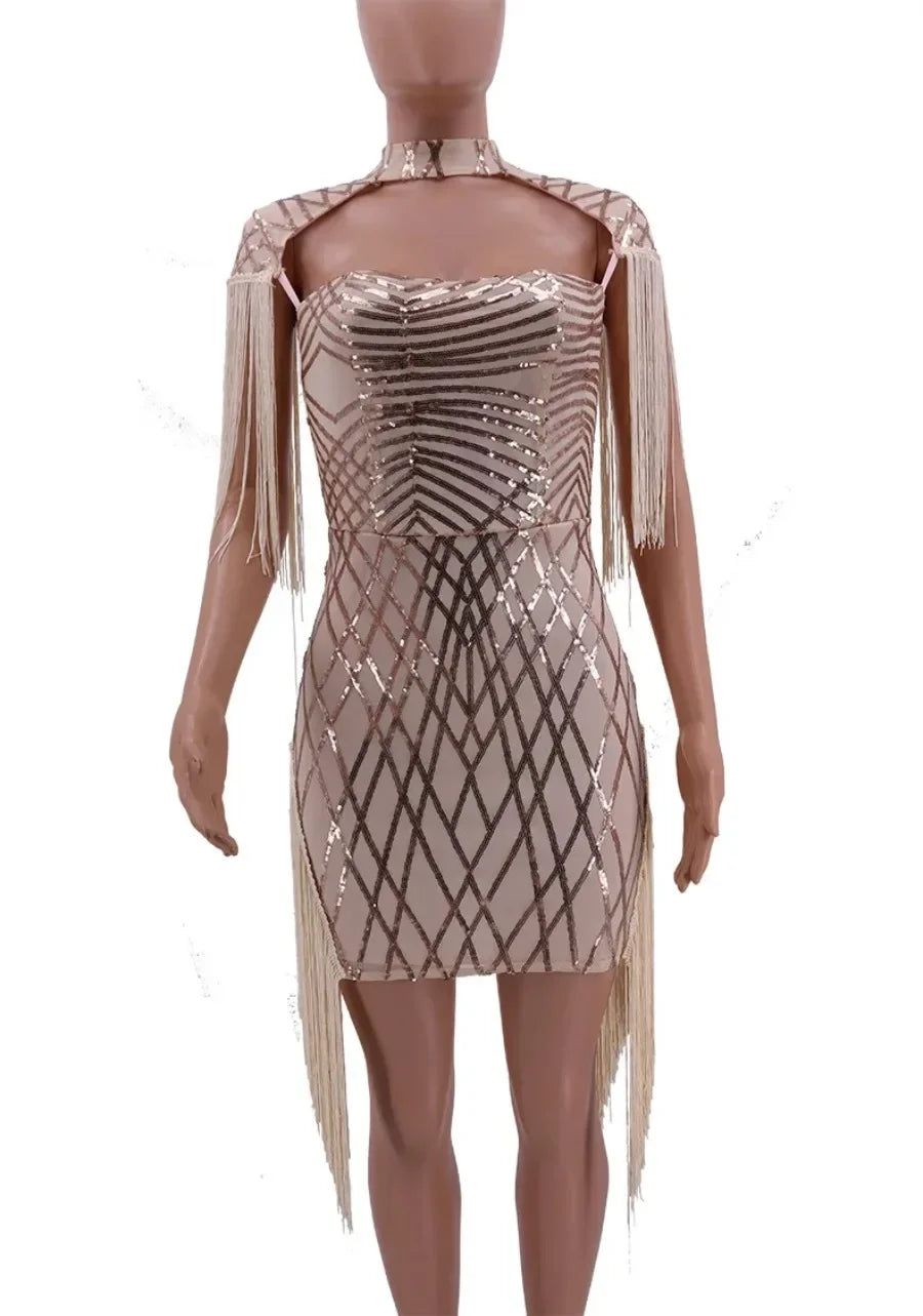 Customized Women's Clothing Summer With Mesh Sequins Bodycon Birthday For Women Sexy Evening Night Club Party Dresses Vestido