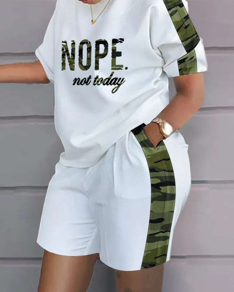 Womens Short Suit Summer Popular Luxury T-shirt+Shorts 2 Piece Sets Fashion Casual Soft Jogging Tracksuit Trend Outfits Clothing - JN Fashion Fusion