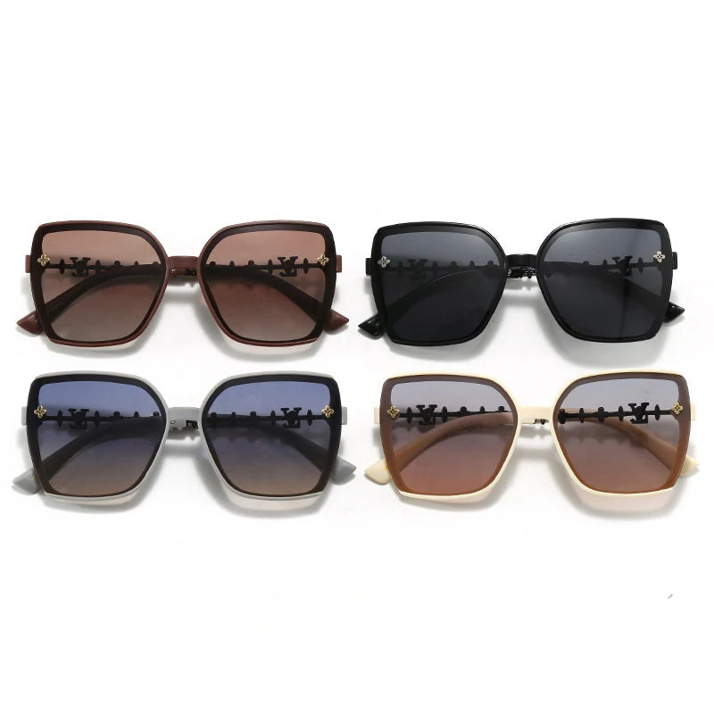 2025 New! Retro Style Popular Polarized Sunglasses for Women Fashionable Simple Light Luxury Temperament Large Frame Design - JN Fashion Fusion
