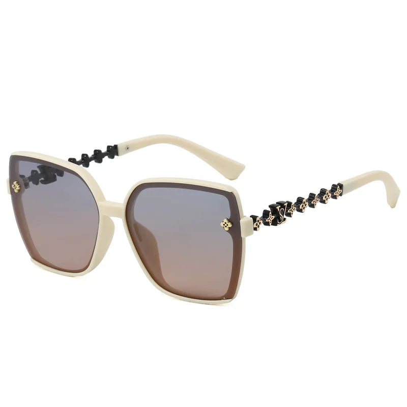 2025 New! Retro Style Popular Polarized Sunglasses for Women Fashionable Simple Light Luxury Temperament Large Frame Design - JN Fashion Fusion
