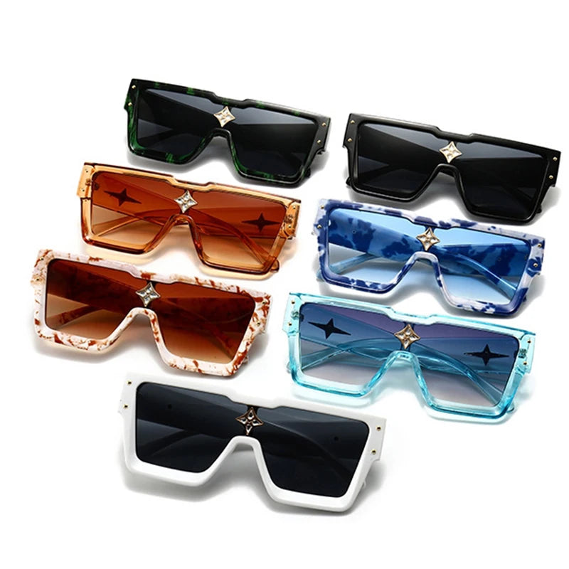 Luxury Square Sunglasses Women Fashion Oversized Grandient Sun Glasses Female Brand Designer High Quality Eyewear Shades Oculos - JN Fashion Fusion