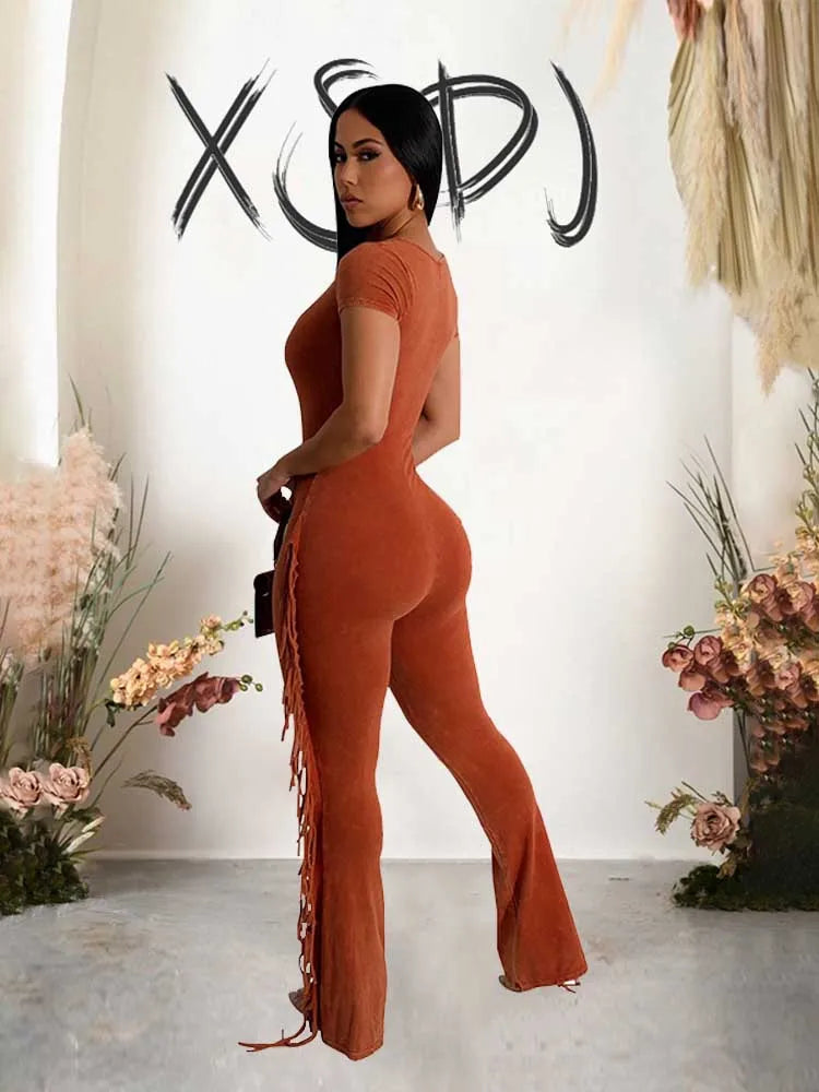 Womens One Piece Jumpsuit Solid Color Jumpsuits for Women Summer Sexy Ladies Knit Jumpsuits Skinny Wholesale Dropshipping - JN Fashion Fusion