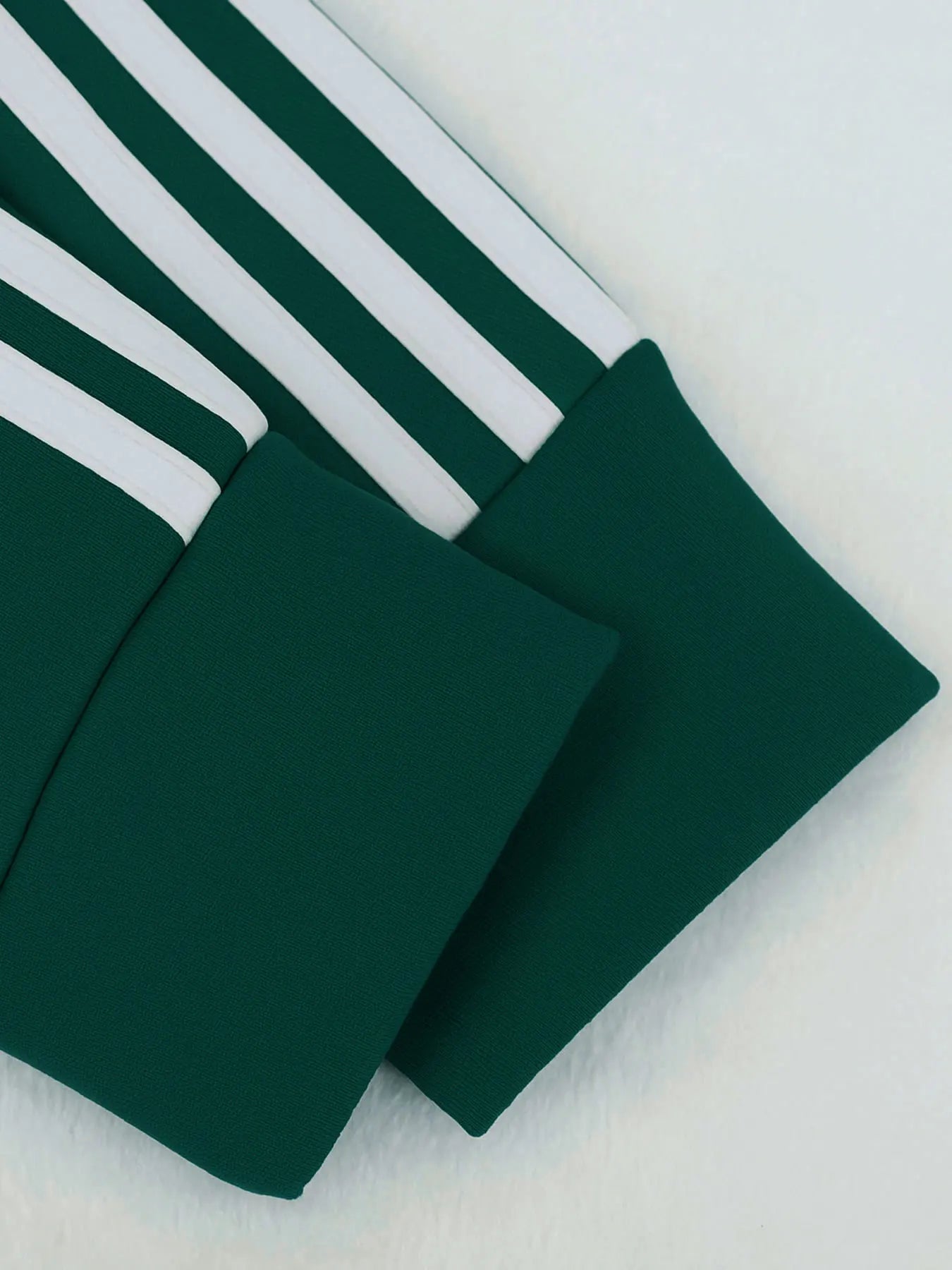 Women’s 2 Piece Tracksuit Set Zip-Up Top + High Waist Pants Side Stripe Casual Outfit - JN Fashion Fusion