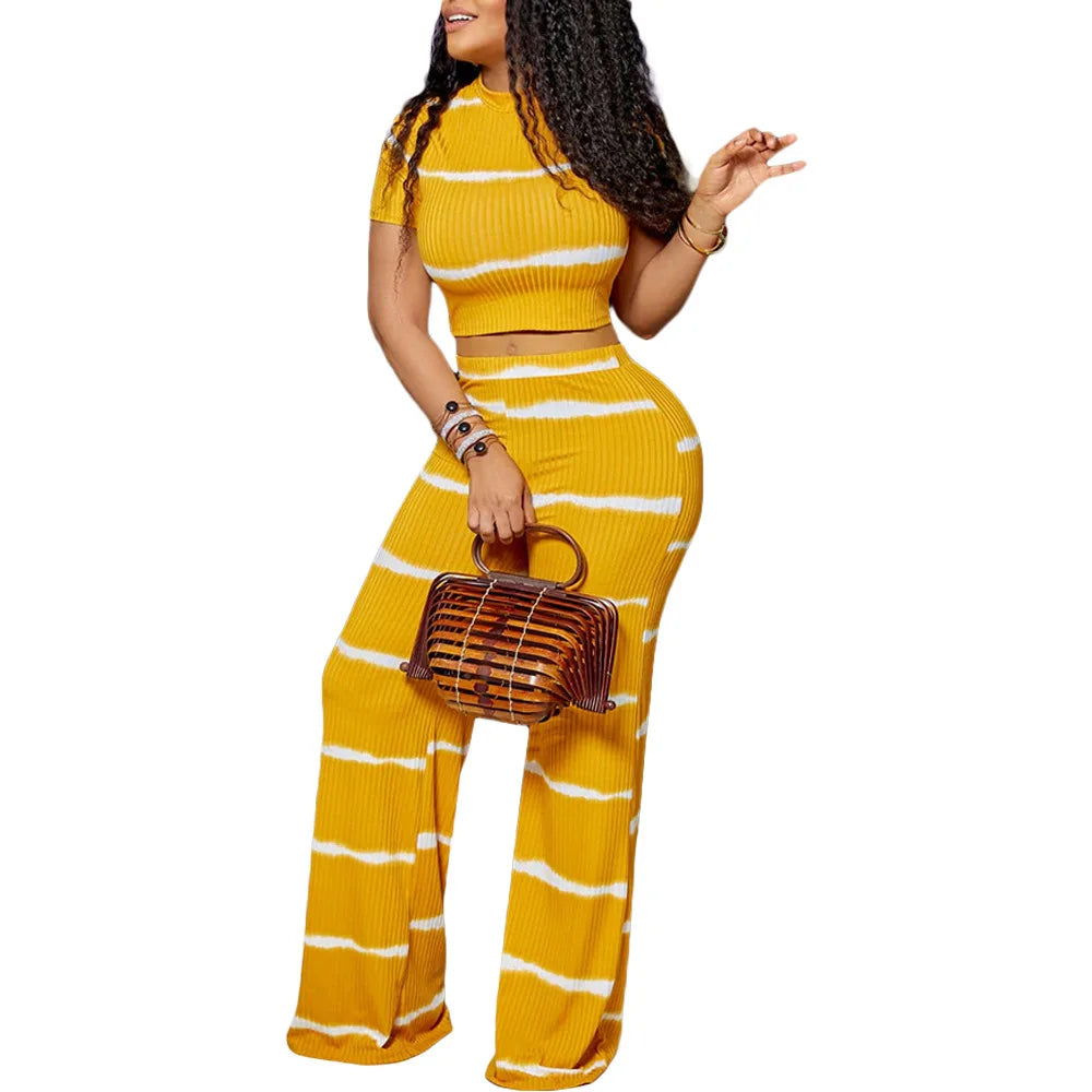 2025 Sexy And Fashionable Short-Sleeved Trousers For Women'S Polyester 2-Piece Short-Sleeved Trousers Matching Suit Trousers Set - JN Fashion Fusion