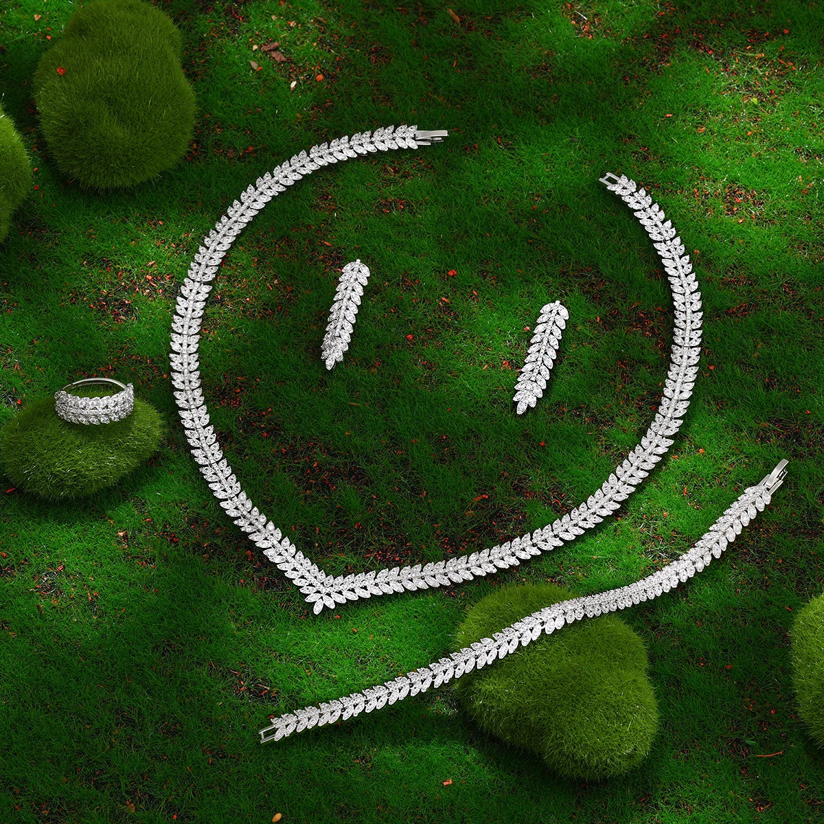 2023 Hot Selling Cubic Zirconia Bridal Wedding Jewelry Set Bridal 4-piece Set Women's Jewelry Set Jewelry Brand Reproduction - JN Fashion Fusion