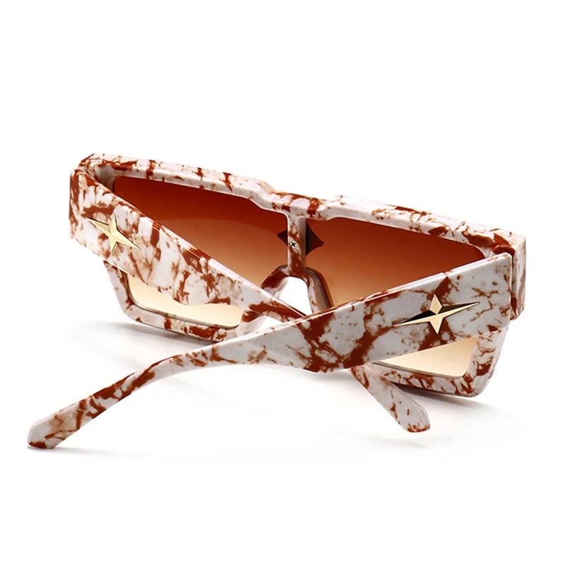 Luxury Square Sunglasses Women Fashion Oversized Grandient Sun Glasses Female Brand Designer High Quality Eyewear Shades Oculos - JN Fashion Fusion