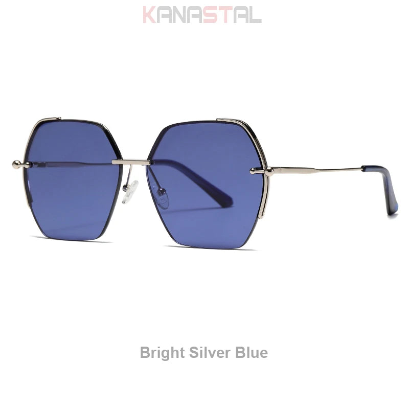 Women Sunglasses UV400 Sun Glasses Nylon Lens Metal Eyeglasses Frame Camping Sunscreen Party Beach Goggles Anti UV Shade Eyewear - JN Fashion Fusion