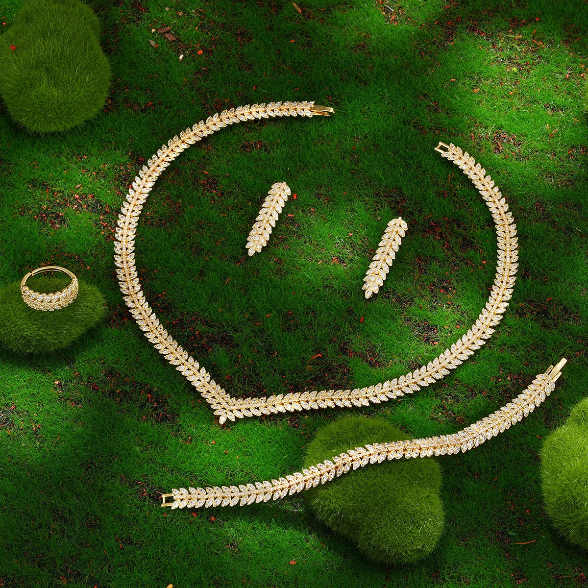 2023 Hot Selling Cubic Zirconia Bridal Wedding Jewelry Set Bridal 4-piece Set Women's Jewelry Set Jewelry Brand Reproduction - JN Fashion Fusion