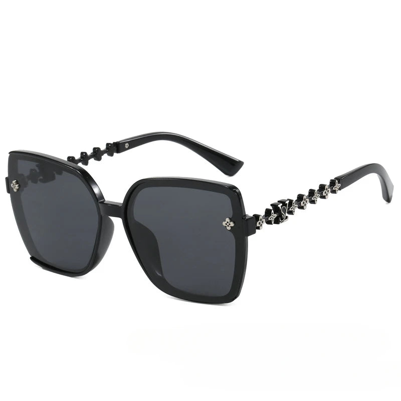 2025 New! Retro Style Popular Polarized Sunglasses for Women Fashionable Simple Light Luxury Temperament Large Frame Design - JN Fashion Fusion