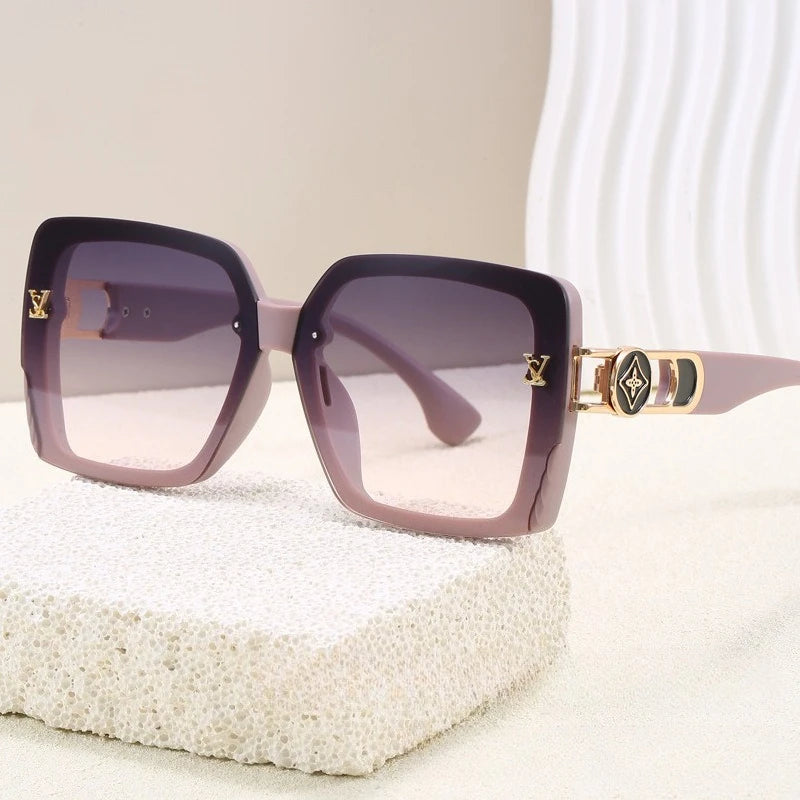 2025 Luxury Square Sunglasses Women Designer Oversized Frame, Trendy Viral Fashion Eyewear for Social Media designer design - JN Fashion Fusion