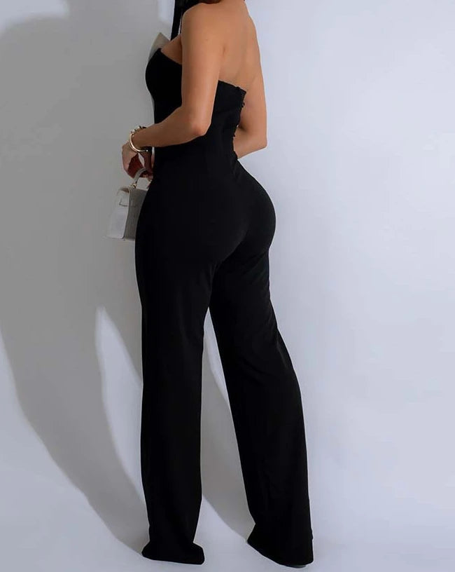 Elegant Jumpsuits for Women 2025 Spring Summer Sexy Spicy Girl Party Button Overalls Streetwear Women's Jumpsuit Pants Fashion - JN Fashion Fusion