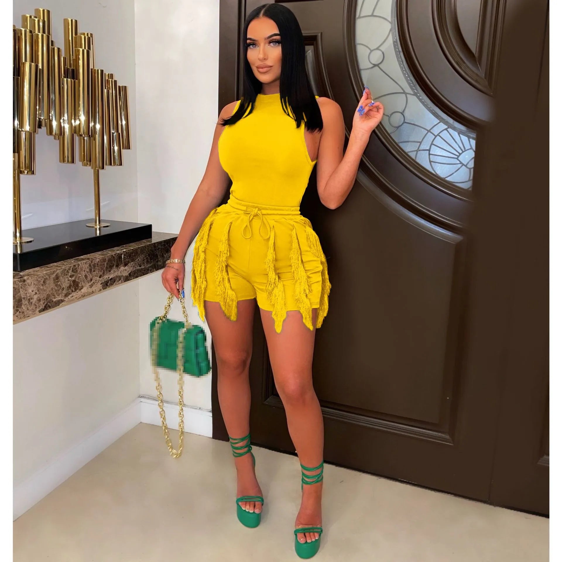 short sets women two piece set women outfit 2023 summer outfits for woman 2023 2 pieces sets crop top shorts summer clothes
