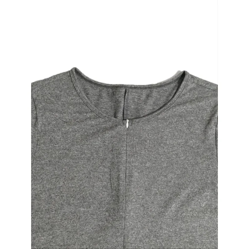 Plus Size 1XL-5XL New Women Sexy Sports Jumpsuits Autumn Solid Long Sleeve Bodycon Fashion Rompers - JN Fashion Fusion