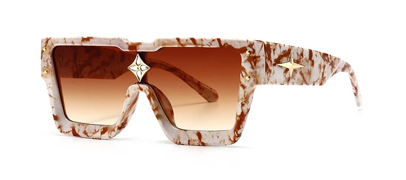 Luxury Square Sunglasses Women Fashion Oversized Grandient Sun Glasses Female Brand Designer High Quality Eyewear Shades Oculos - JN Fashion Fusion