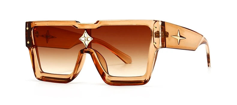 Luxury Square Sunglasses Women Fashion Oversized Grandient Sun Glasses Female Brand Designer High Quality Eyewear Shades Oculos - JN Fashion Fusion