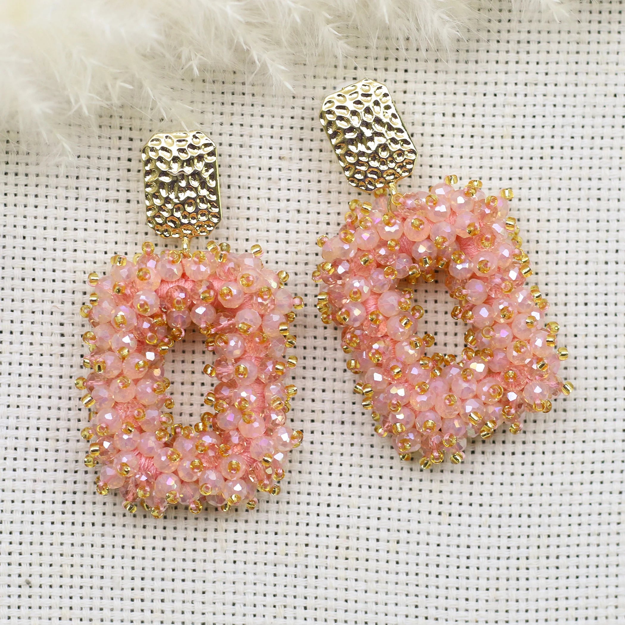 INKDEW Square Crystal Drop Earrings for Women Big Long Earrings Handmade Faceted Beads Earrings Jewelry Gift boho Fashion EA123 - JN Fashion Fusion