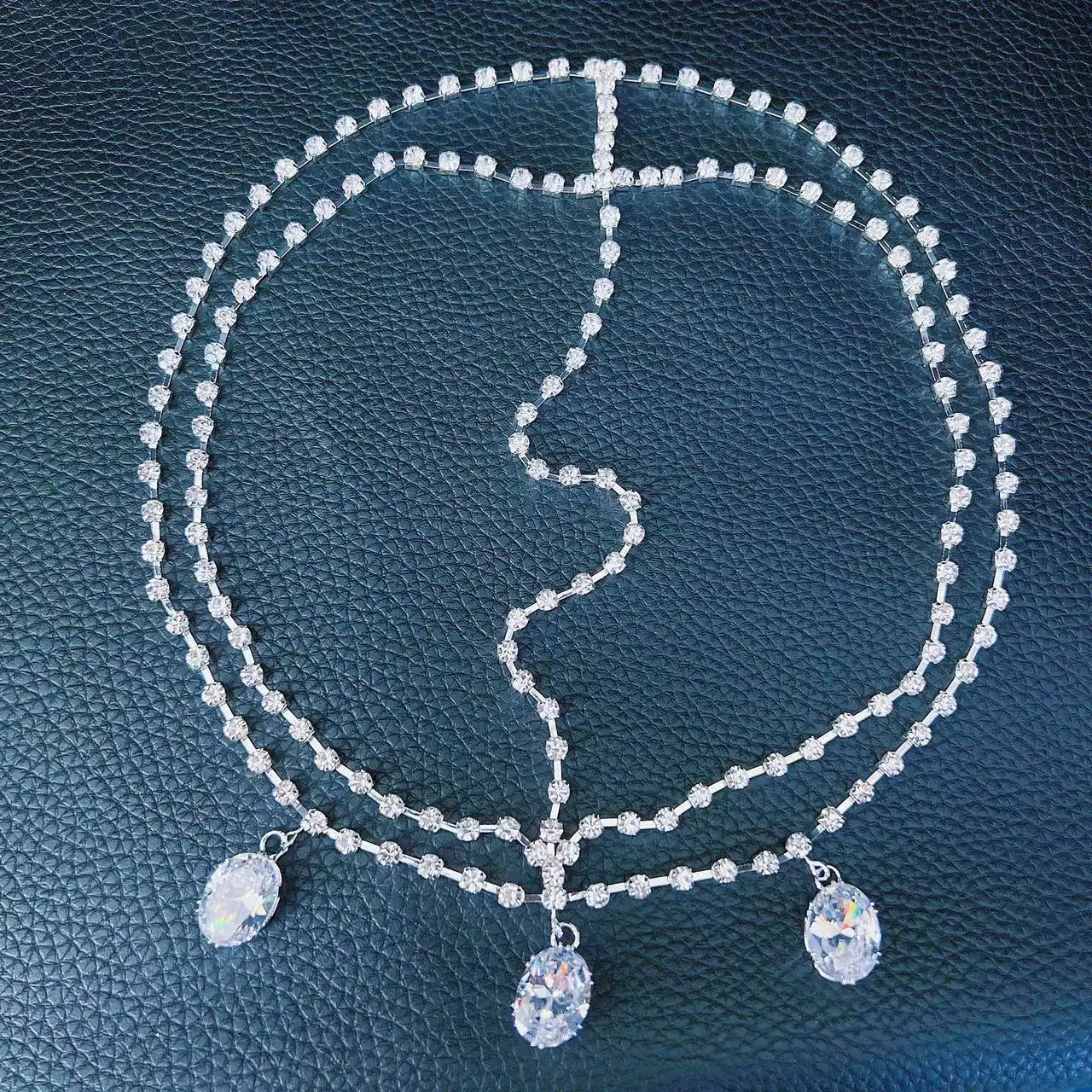 Fashion shiny crystal dripper chain forehead chain hair accessories women's wedding party luxury Rhinestone Hair chain accessori
