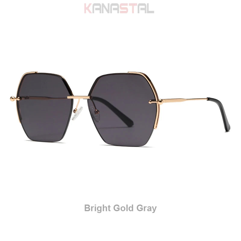 Women Sunglasses UV400 Sun Glasses Nylon Lens Metal Eyeglasses Frame Camping Sunscreen Party Beach Goggles Anti UV Shade Eyewear - JN Fashion Fusion