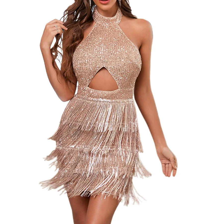 Women Fringe Sexy Mini Petite Dresses Latin Dresses Homecoming Dresses Slip Formal Prom Party Evening Cocktail Gowns Dresses