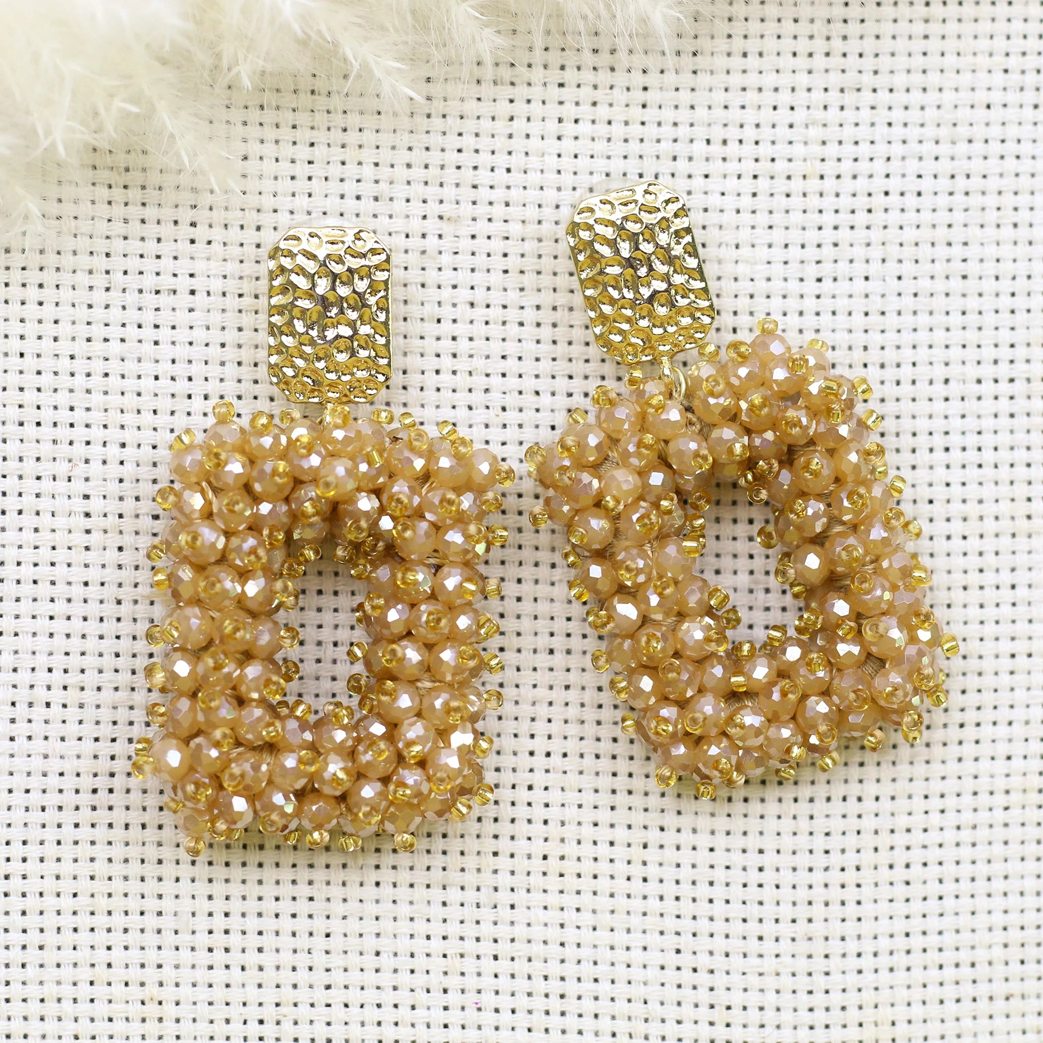 INKDEW Square Crystal Drop Earrings for Women Big Long Earrings Handmade Faceted Beads Earrings Jewelry Gift boho Fashion EA123 - JN Fashion Fusion