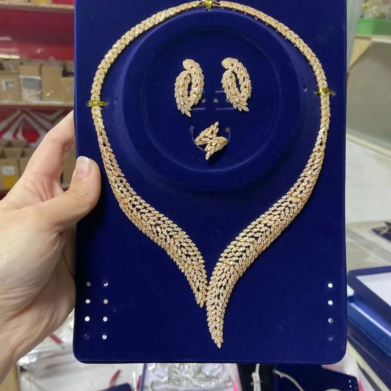 2023 Hot Selling Cubic Zirconia Bridal Wedding Jewelry Set Bridal 4-piece Set Women's Jewelry Set Jewelry Brand Reproduction - JN Fashion Fusion