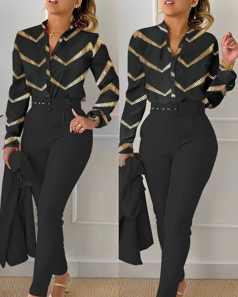 Two Piece Set Women Outfit 2024 Summer Fashion Hollow Out Round Neck Sleeveless Tank Top & Casual Pocket Daily Pants Set PP9X - JN Fashion Fusion