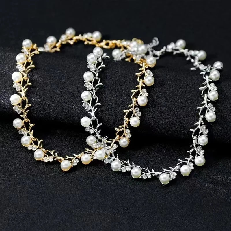 3pcs Sweet Jewelry Set - Artificial Pearl Pendant Necklace, Earrings & Bracelet for Banquet Party - JN Fashion Fusion