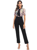 HBLL New Combinaison Femme Sexy Birthday Outfits Women Sequin Patchwork Jumpsuit Luxury High-Waist One Pieces Party Romper