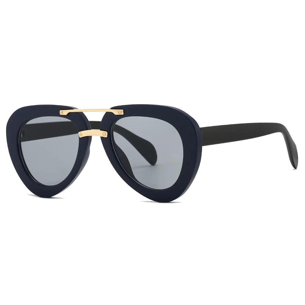 New Trend Sunglasses Women Men Pilot Design Retro Casual Black Unisex Fashion Travel Vintage Sun Glasses For Female UV400 - JN Fashion Fusion