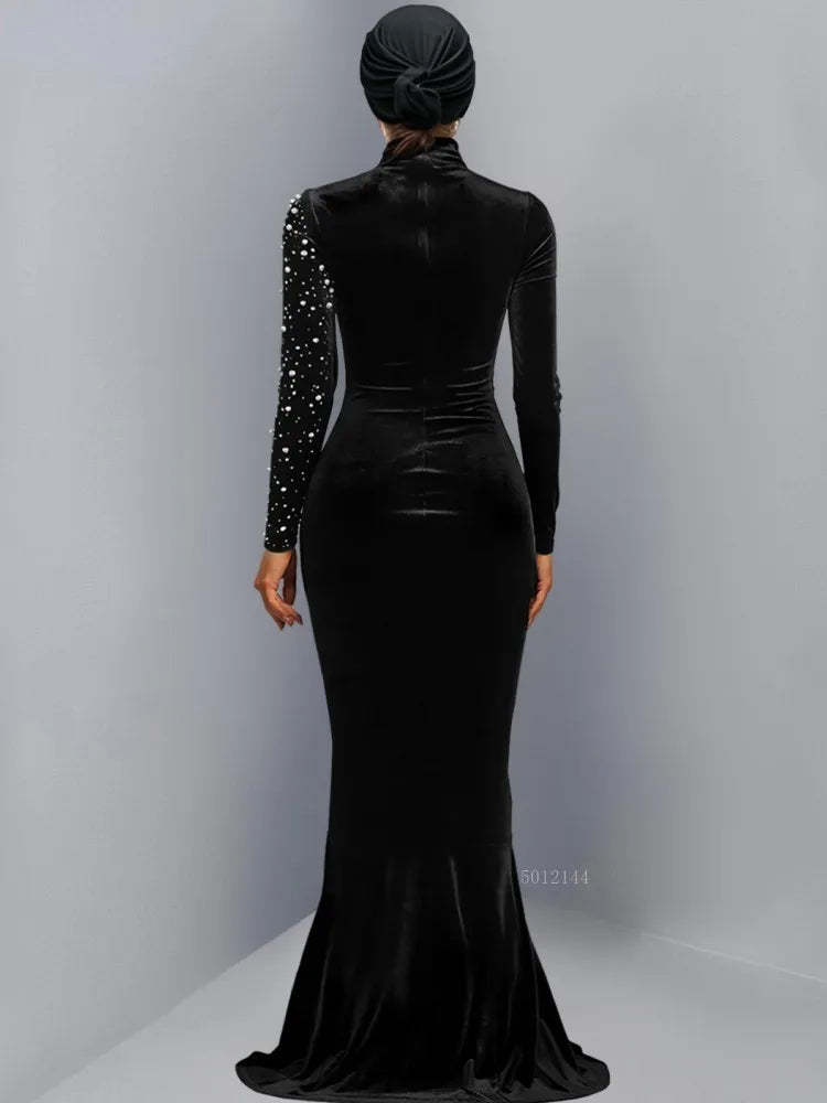 Women's African Dashiki Maxi Dress Ankara Clothing Diamonds Detail Vetement Femme Spring Summer New Zipper Closure Standard Thickness - JN Fashion Fusion