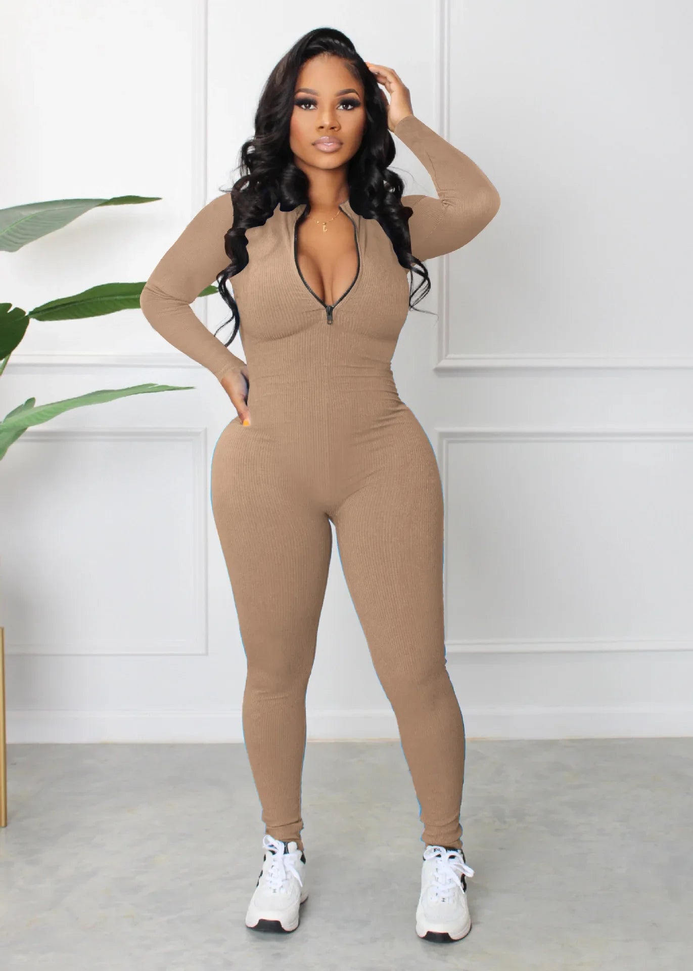 Womens Jumpsuits 2023 Summer Bodycon One Piece Sexy Sleeveless Rompers Bodysuit for Women - JN Fashion Fusion