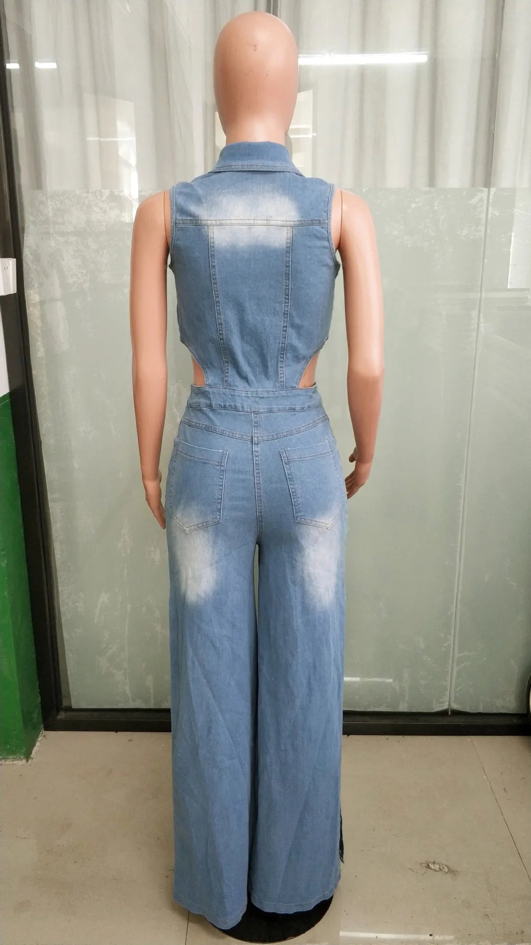 Jeans Jumpsuit Women Clothes Fall 2026 Fashion Side Button Straight Leg Pants Denim Rompers Playsuits One Pieces Overalls Outfit