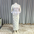 2026 African Party Evening Wedding Dresses for Women Spring African Half Sleeve Diamond Polyester Long Maxi Dresses Outfits