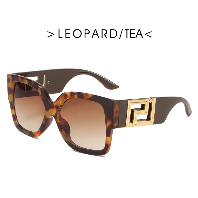 Sunglasses Men Women Vintage Oversize Trendy Square Gradient Shades Sun Glasses 2023 Luxury Brand Design Fashion UV400 Eyewear - JN Fashion Fusion