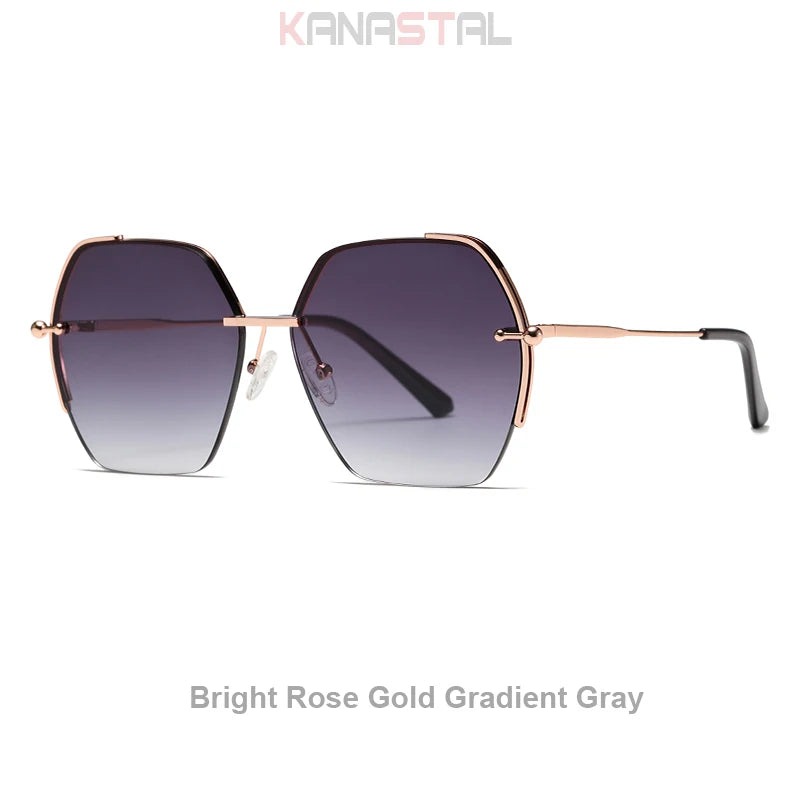 Women Sunglasses UV400 Sun Glasses Nylon Lens Metal Eyeglasses Frame Camping Sunscreen Party Beach Goggles Anti UV Shade Eyewear - JN Fashion Fusion
