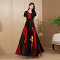 2026 New Chiffon Dress For Women Gentle Style Summer Covering The Belly Slimming Down Long Skirt Vp To The Ankle Big Swing Skirt