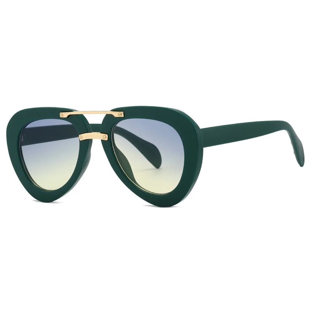 New Trend Sunglasses Women Men Pilot Design Retro Casual Black Unisex Fashion Travel Vintage Sun Glasses For Female UV400 - JN Fashion Fusion
