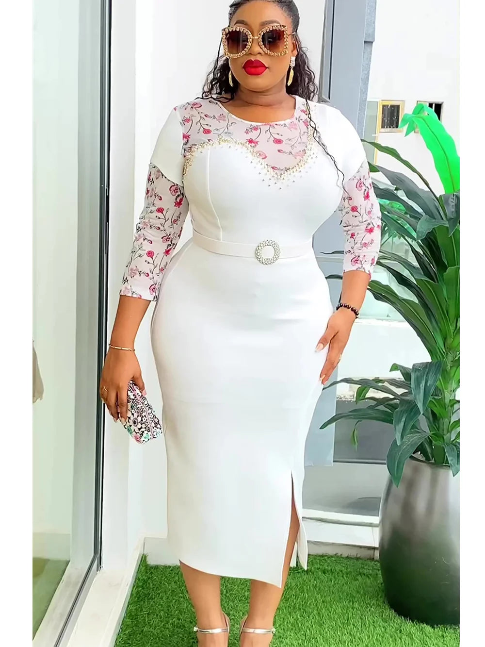 Plus Size African Party Dresses for Women 2026 New Fashion Dashiki Ankara Print Wedding Gowns Elegant Turkey Muslim Maxi Dress - JN Fashion Fusion