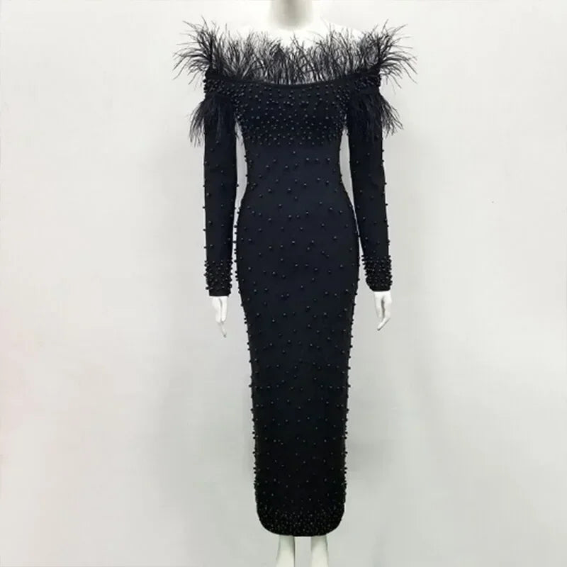 African Dresses for Women 2021 Spring and Autumn African Women Long Sleeve White Plus Size Long Dress African Clothes - JN Fashion Fusion